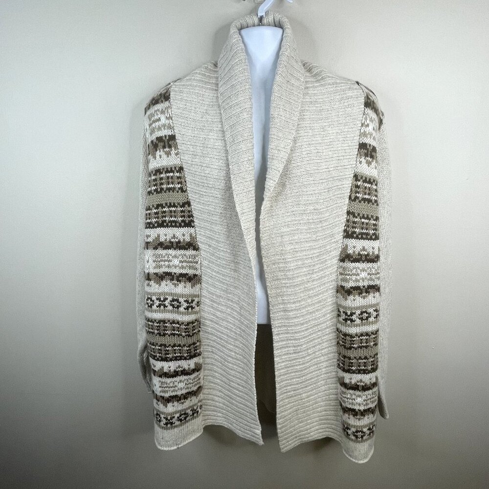 St Johns Bay Shawl Collar Neutral Sweater Womens 2X Cardigan Comfy Cozy‎ Layer